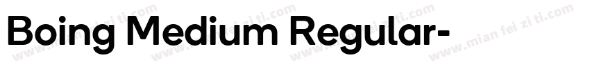 Boing Medium Regular字体转换